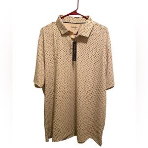 Walter Hagen mens patterned golf polo.‎ Size XXL. New with tags